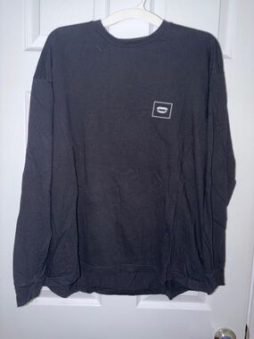 Black Long Sleeve Tee with Small Logo